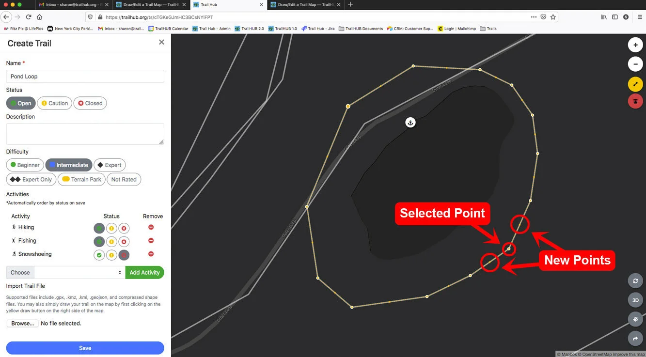 Draw or Edit a Trail on the Map screenshot 8