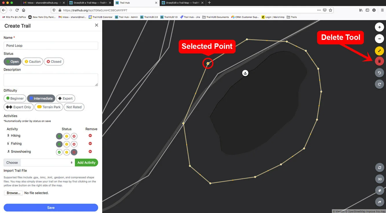 Draw or Edit a Trail on the Map screenshot 9