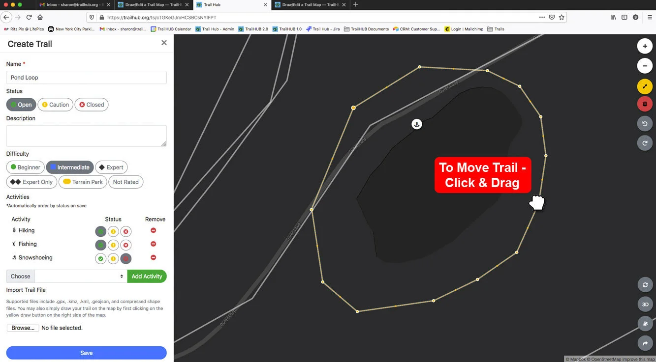 Draw or Edit a Trail on the Map screenshot 11