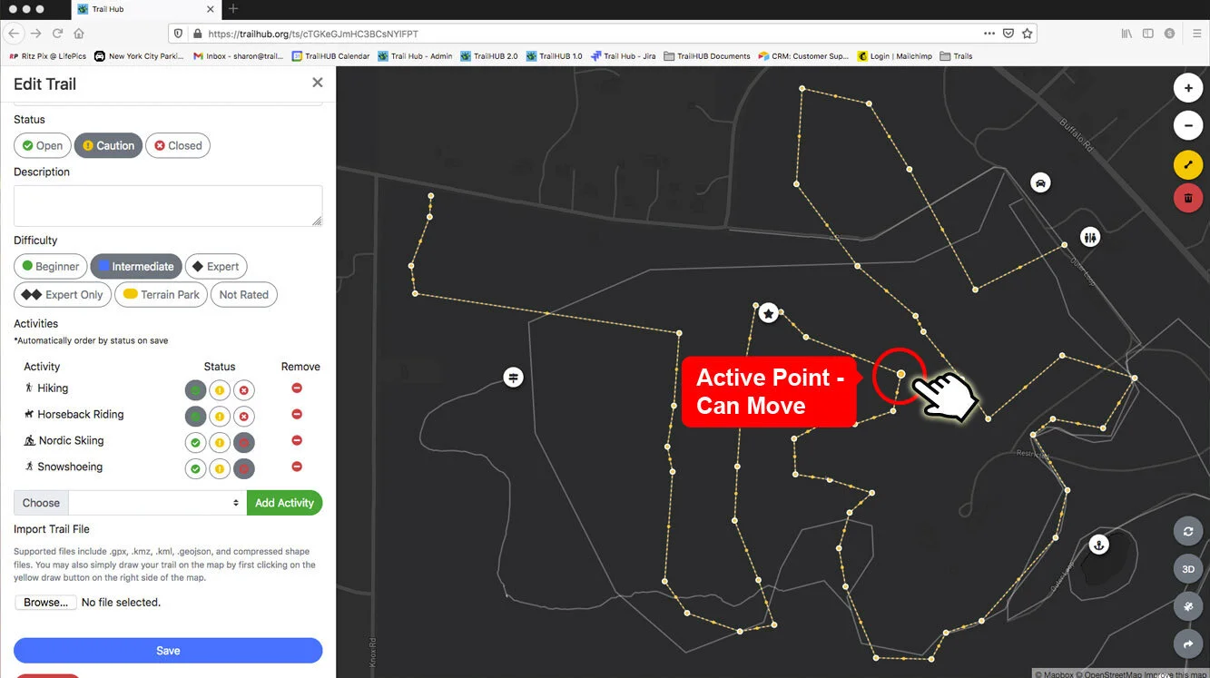 Draw or Edit a Trail on the Map screenshot 19